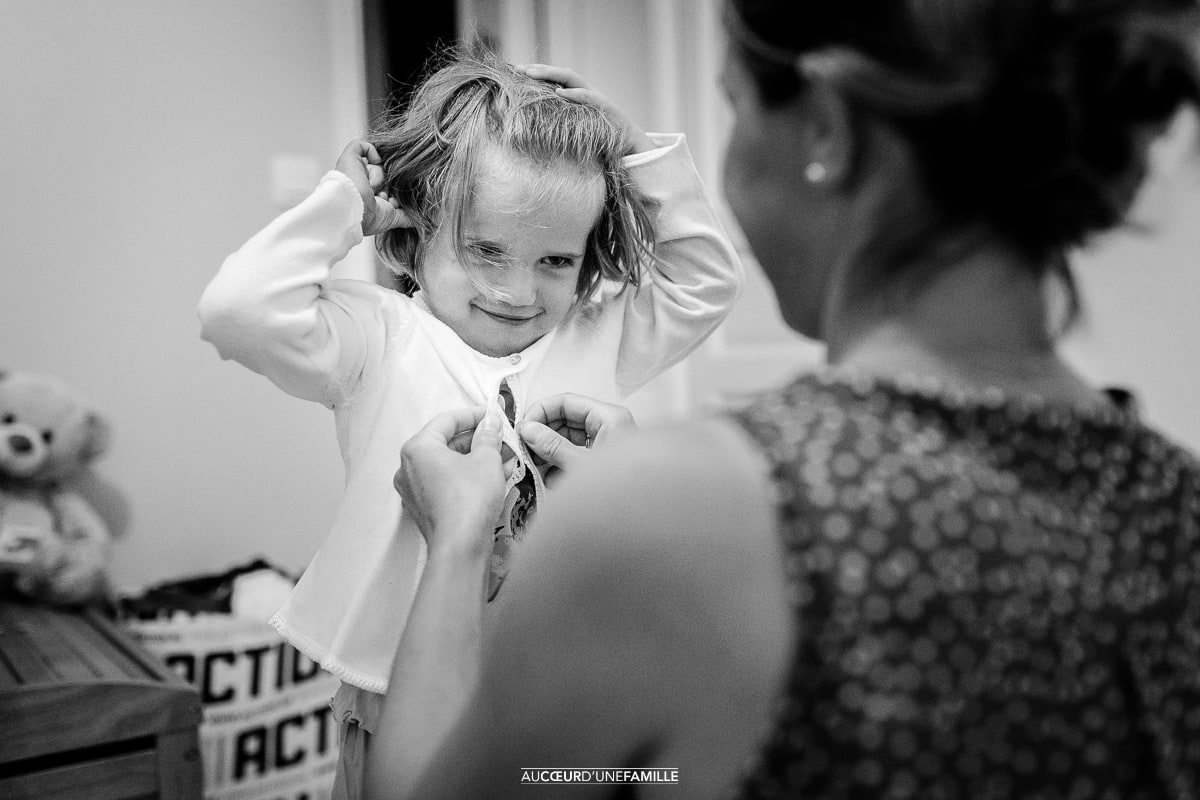 photo rentrée scolaire en famille